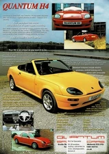 Quantum H4 car & kit car (made in UK) _1997 brochure / brochure 
