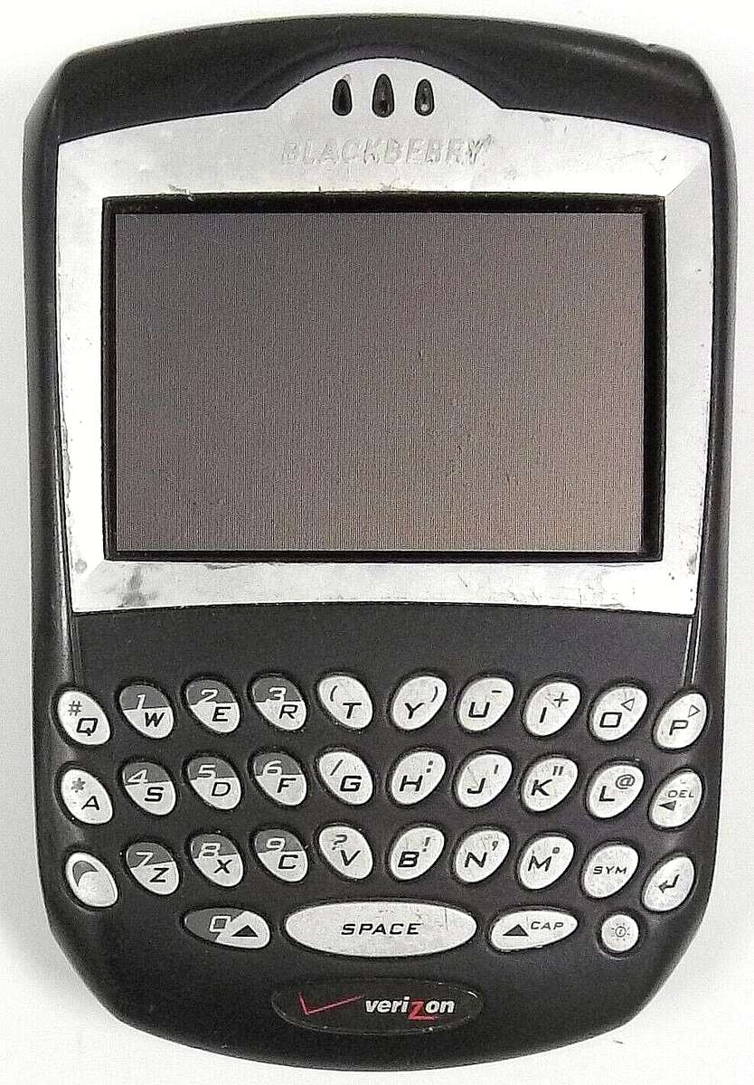 BlackBerry 7250 - Black and Silver ( Verizon ) Rare RIM Smartphone