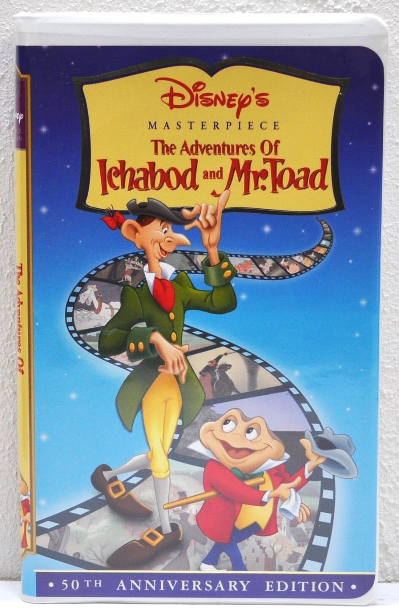 THE ADVENTURES OF ICHABOD AND MR. TOAD 1999 VHS Walt Disney Masterpiece  15659
