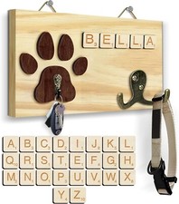 Personalized Memorial Dog Leash Holder For Wall Cat Leash Hooks Pet Loss Gifts