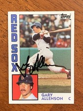 Gary Allenson, Boston Red Sox - Autographed 1984 Topps #56 - NrMt