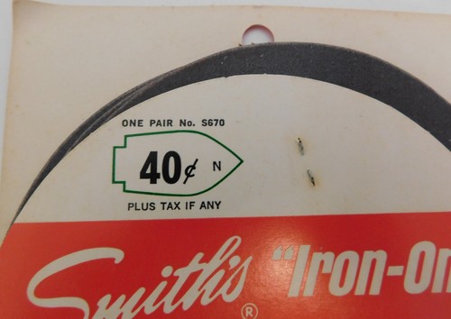 3 Pair Vtg NOS Twill Scovill Smith Iron-On Knee Patches S670 Red, Brown, &Navy ? - Picture 14 of 16