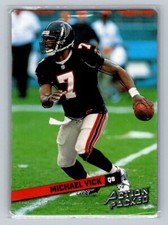 2002 Leaf Rookies & Stars Action Packed Silver Insert #16 Michael Vick /500