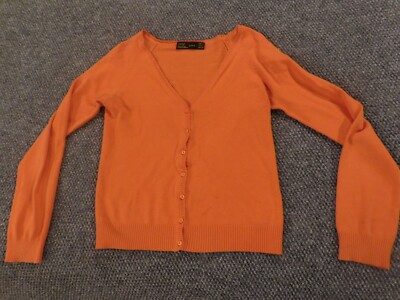 Zara Strickpullover Orange Zara Sweater Womens Medium Orange