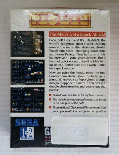 Pac-Man (Sega Game Gear, 1991) ¡Sellado impecable! ¡Raro! Leer descripción nuevo - Imagen 2 de 7