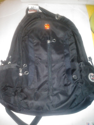 Swiss Gear Airflow Laptop Backpack Black Travel Business School