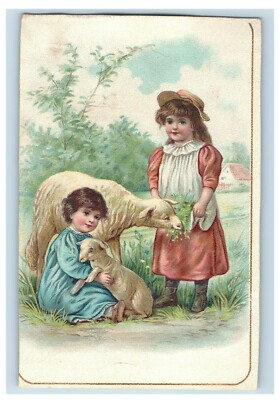 1870's-80's Bussing & Graef's Shredded Cocoanut Jersey City Trade Card F30