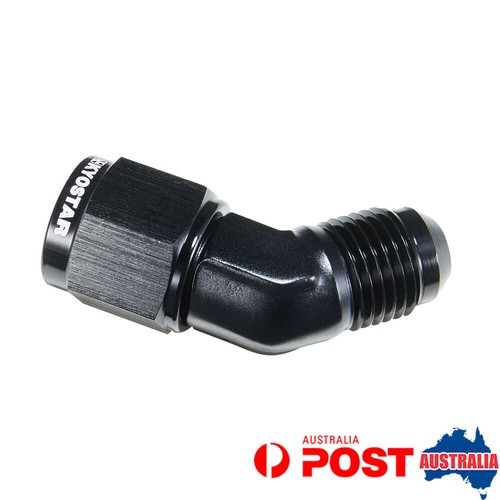 AN10 45-Degree Swivel Hose Fitting - Swivel End Adapter For Braided Lines