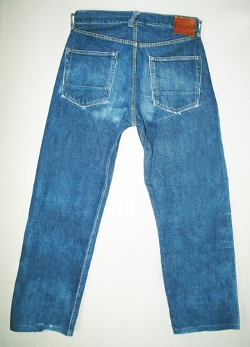 HOT VTG Men's EVIS SELVEDGE RELAXED DISTRESS JAPAN Denim Jeans 32x29 (Fit 29x29) - Picture 3 of 21