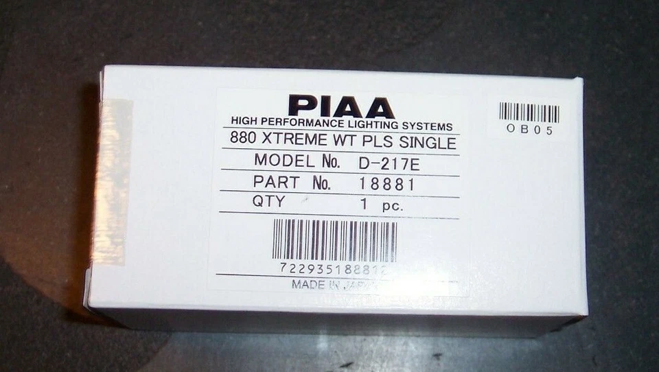 Nuevo PIAA 18881 800 Xtreme Blanco Plus Bombilla Halógena Japón Faro Luz D-217E Foto 3 de 4