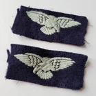 WW2 - RAF SHOULDER BADGES - ARMY BADGE PATCHES MILITARY