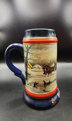 Budweiser 1990 Collector's Series Stein ''An American Tradition'' Beer Mug