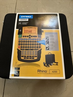 Dymo Rhino 4200 Case Kit All-purpose Labeling Tool 19MM 3/4'' Bundle