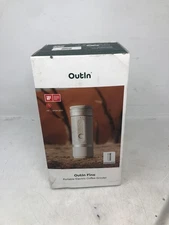 Outln Fino Portable Electric Coffee Grinder Sandstone White,Model:OTCG-01