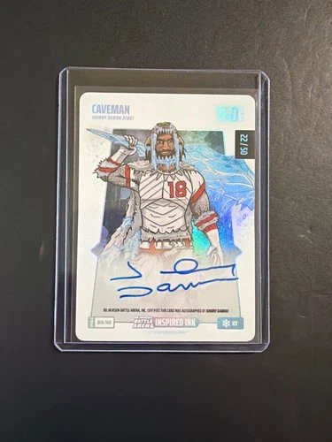 Caveman 22/50 Auto Bo Jackson Battle Arena 160 Power Ice?? BFA-140 Update Foil