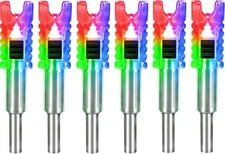 DEEPOWER Crossbow Lighted Nocks for Bolts 6 PCS with .285”/.297”/.300”/.30