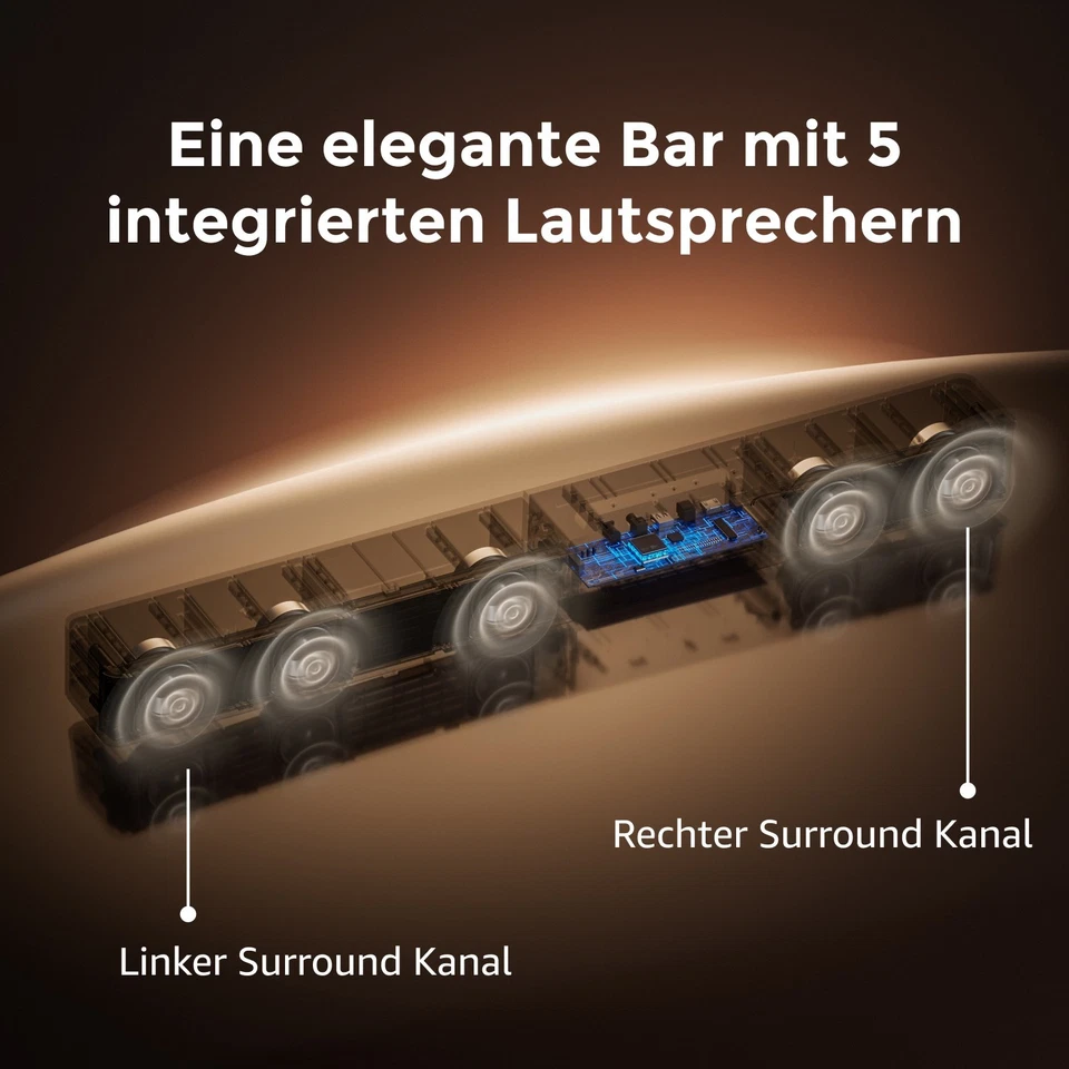 ULTIMEA 5.1ch Soundbar mit Dolby Atmos,4D Surround für TV Geräte mit Subwoofer - Bild 4 von 4