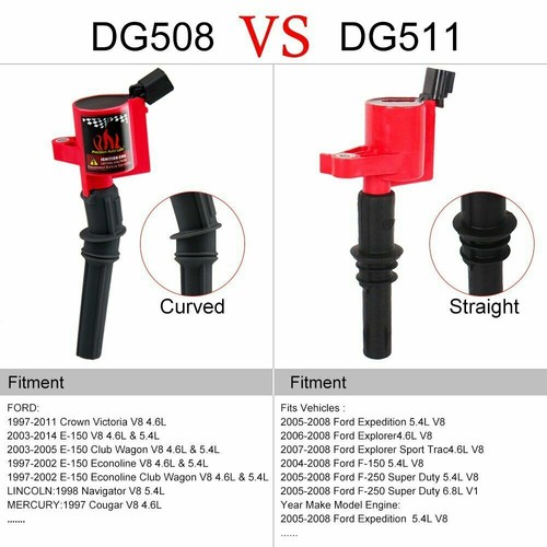 8 DG508 Ignition Coil Pack For Ford F150 Expedition 2000 2001 2002-2004 4.6/5.4L - Picture 4 of 10