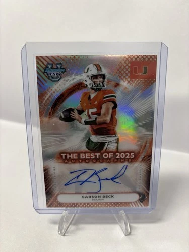 2025 Carson Beck Bowman Best U Auto! Hurricanes!!