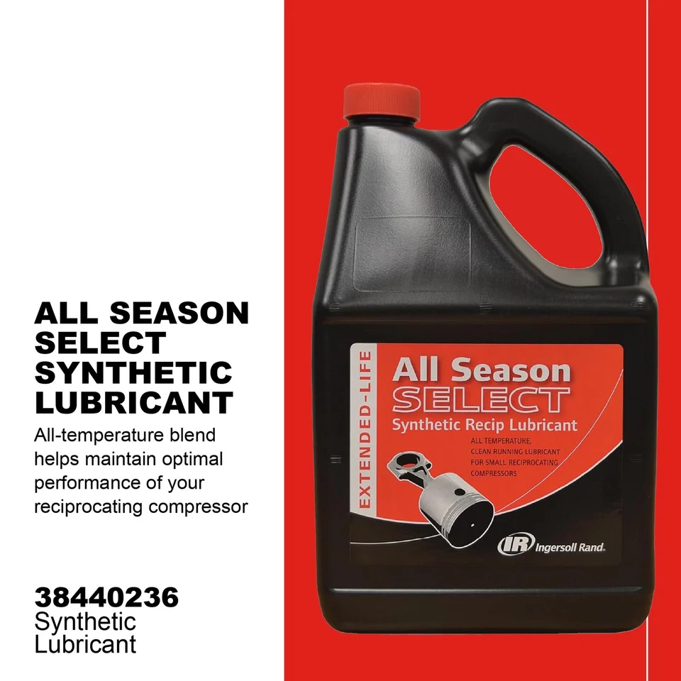 	Botella de 5L lubricante sintético Ingersoll Rand 38440236 OEM All Season Select	 Foto 2 de 4