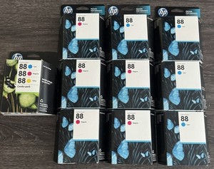 HP88 Printer Ink  Lot of  10 - New *Expired*