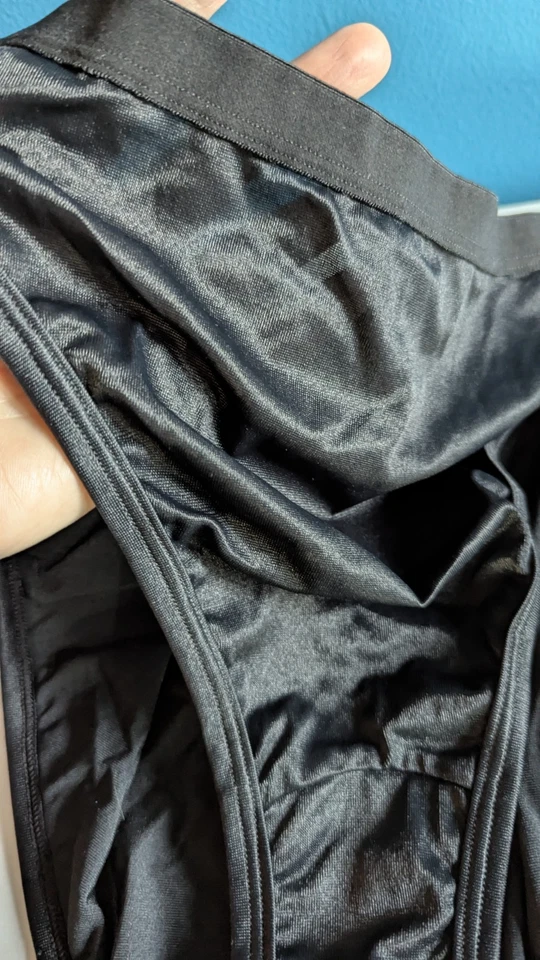 NWOT Vtg Warner's 90s Y2K Second Skin String Bikini Panties L Sz 8 Briefs Wet - Image 3 of 4