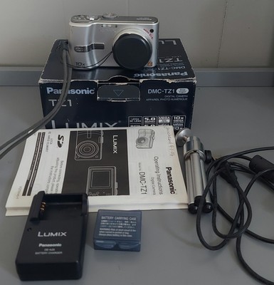 Panasonic LUMIX DMC-TZ1 5.0MP Digital Camera Silver Tested W