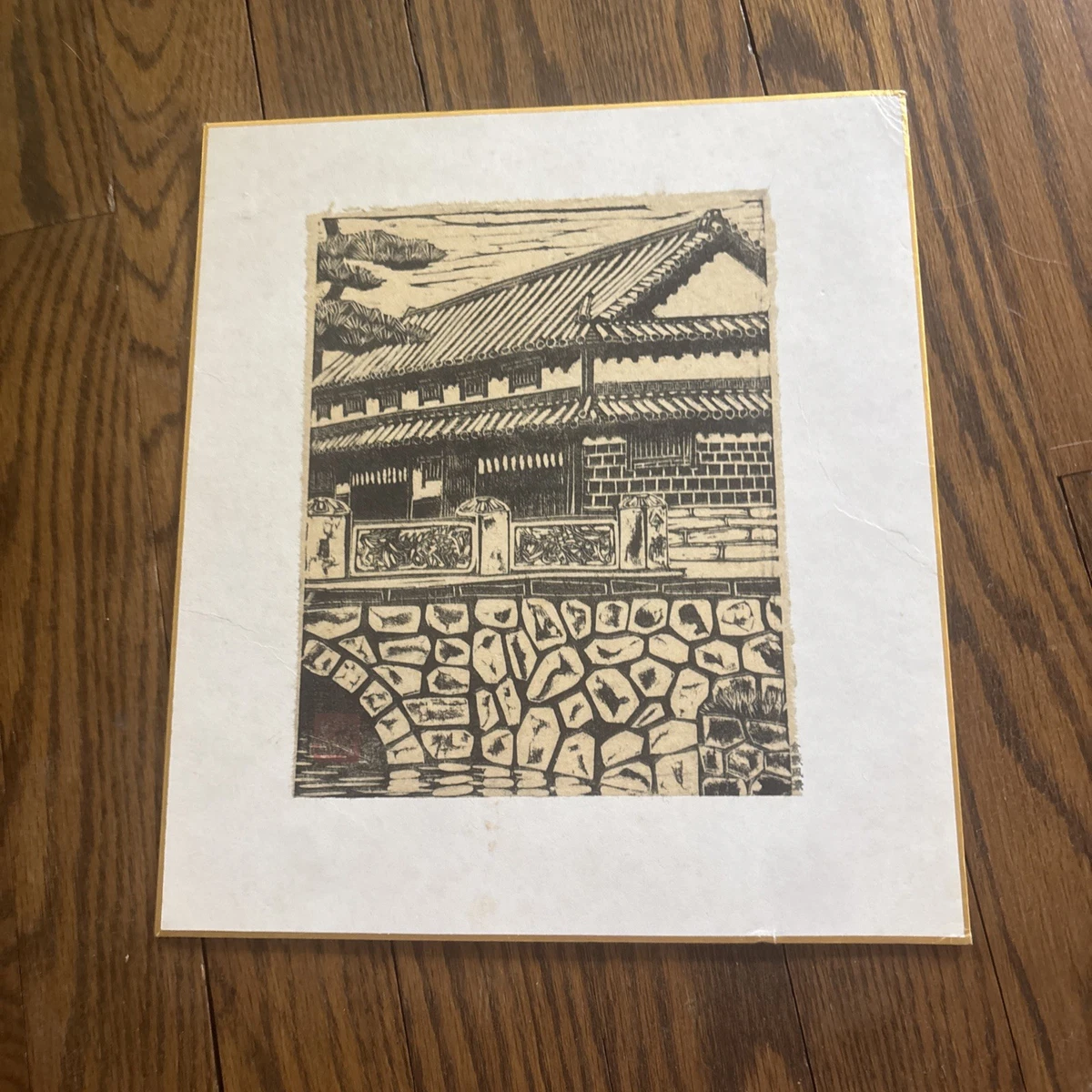 老式木刻版画古董日本版画| eBay