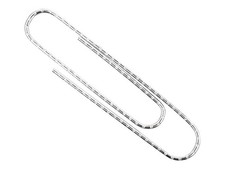 ACCO Non-Skid Paper Clips, No.4 Jumbo Size, Silver, Box of 100 Clips, 1 Box ...