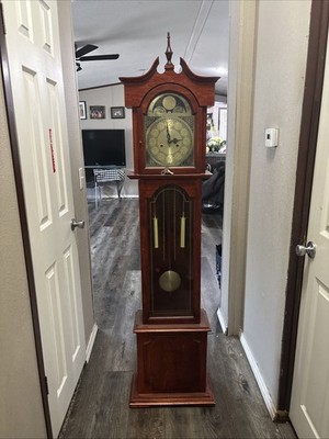Tempus Fugit Galleria Grandfather Clock Key Brown Wood | eBay