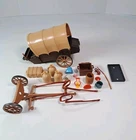Vintage Lot Playmobil Western Wagon w/ Accessories AS IS