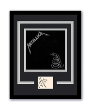 James Hetfield Autographed Signed 11x14 Framed Photo Black Album ACOA