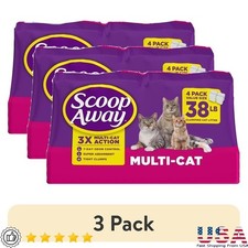 Multi Cat Clumping Litter 38lb 3X Odor Control Super Absorbent Tight Clumps New