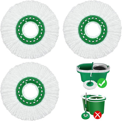 Reusable Mop Head Replacement for Libman Tornado Spin Mop Thick Microfiber Spin