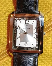 FESTINA Classic Tank Quartz 35.5mm Watch. - 00s -Good Condition- Modern Watch