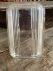 Vintage Pyrex Refrigerator Dish Clear Ribbed Lid 502-C Replacement Damaged