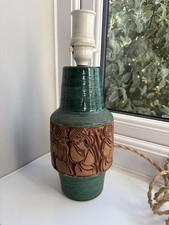 Fratelli Fanciullacci. Fabulous Mid-Century green Italian Lamp Base. Rewired