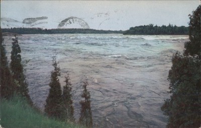 Cornwall, Canada Longue Sault Rapids, Ontario Original Vintage Postcard