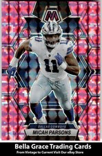 2023 Panini Mosaic Micah Parsons #58 Dallas Cowboys Camo Pink Mosaic NFL 