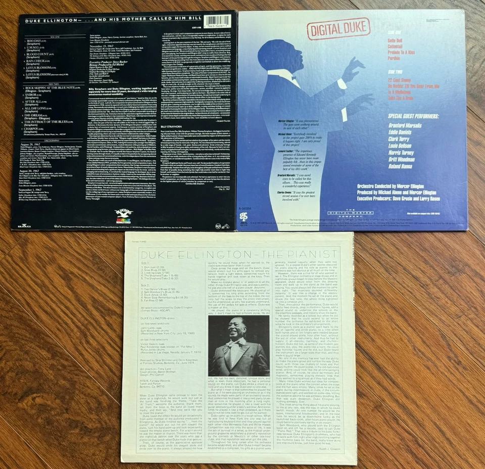 Lot of 3 Duke Ellington LPs Digital Duke, The Pianist His Mother Called Him Bill - Image 2 of 4