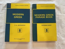 Teach Yourself Modern Greek 1969 And Modern Greek Phrase Book 1967