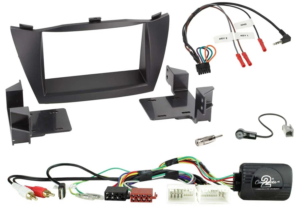 JVC Lenkrad USB 2DIN DAB Bluetooth CD Autoradio für Hyundai Tucson 2010-2015 sch - Bild 3 von 4