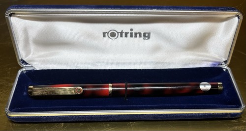 Vintage Rare Rotring Fountain Pen- M Nib- Cartridge- Germany- Montblanc