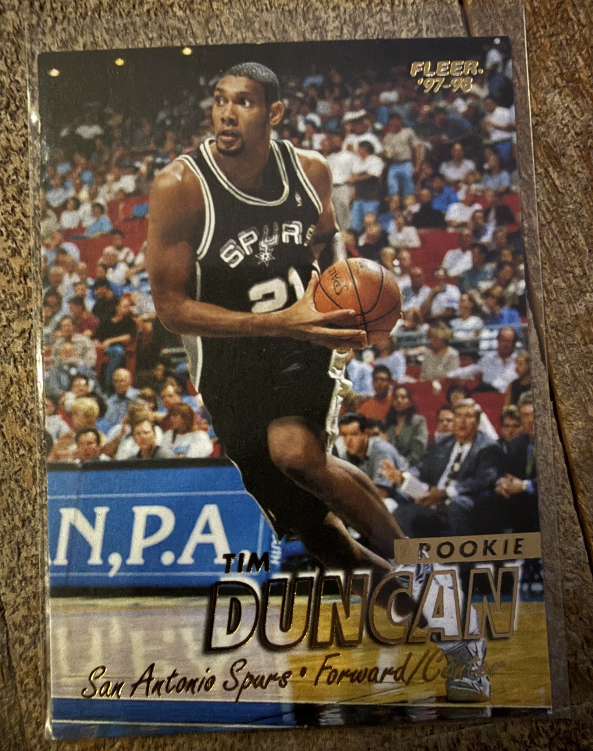 1997-98 Fleer Tim Duncan Rookie RC San Antonio Spurs #201