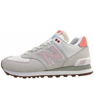 New Balance WL 574 Damen Schnürer in Weiß