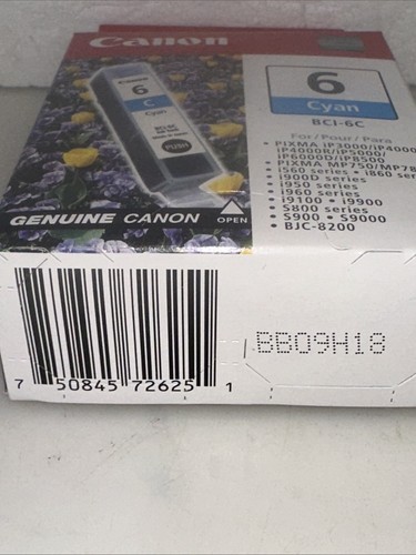 Cartucho de inyección de tinta Canon tanque de tinta 6 cian BCI-6PC - Imagen 3 de 3