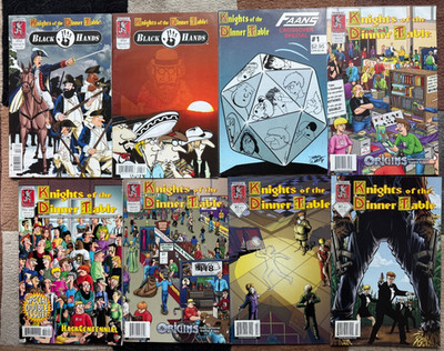 Knights of the Dinner Table Lot 8 Special Issues Black Hands, Gen Con, # 100 +++