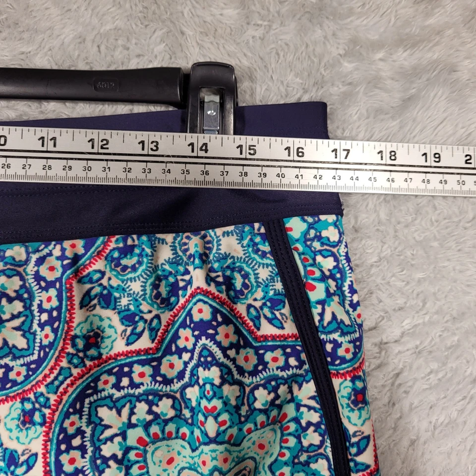 Pantalones Cortos de Natación Athleta Estampado Cachemira Cordón Mujer Talla M Foto 2 de 4