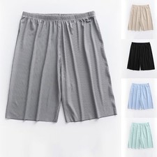 Breathable Home Ice Silk Shorts Ultra-thin Lounge Smooth Finish Loose Fit
