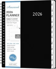 2026 Planner - Weekly and Monthly, Jan 2026 - Dec 2026, 6.25"x 8.3", 2026 Weekly